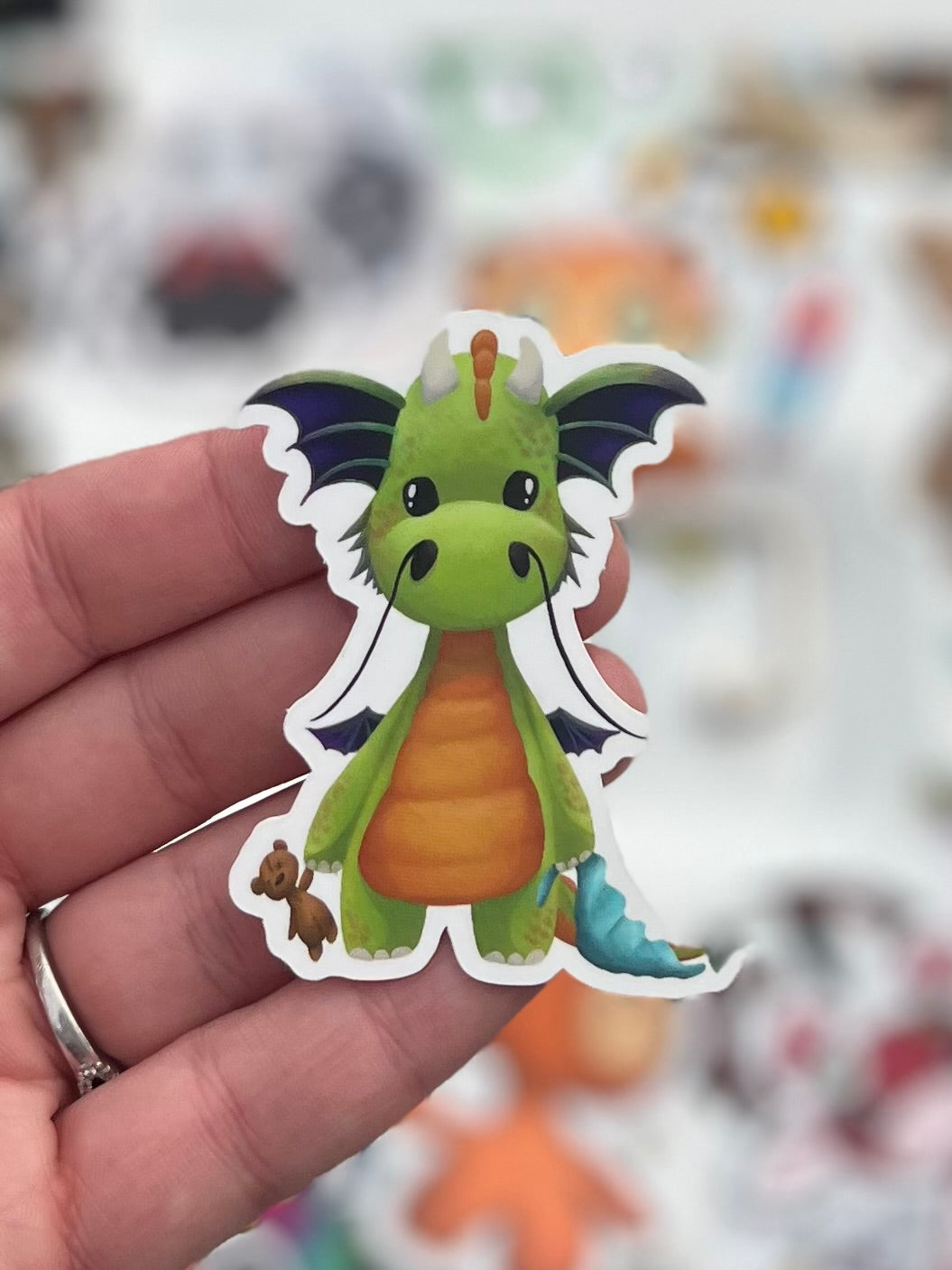 “ Gogolupe the Dragon” Waterproof Sticker