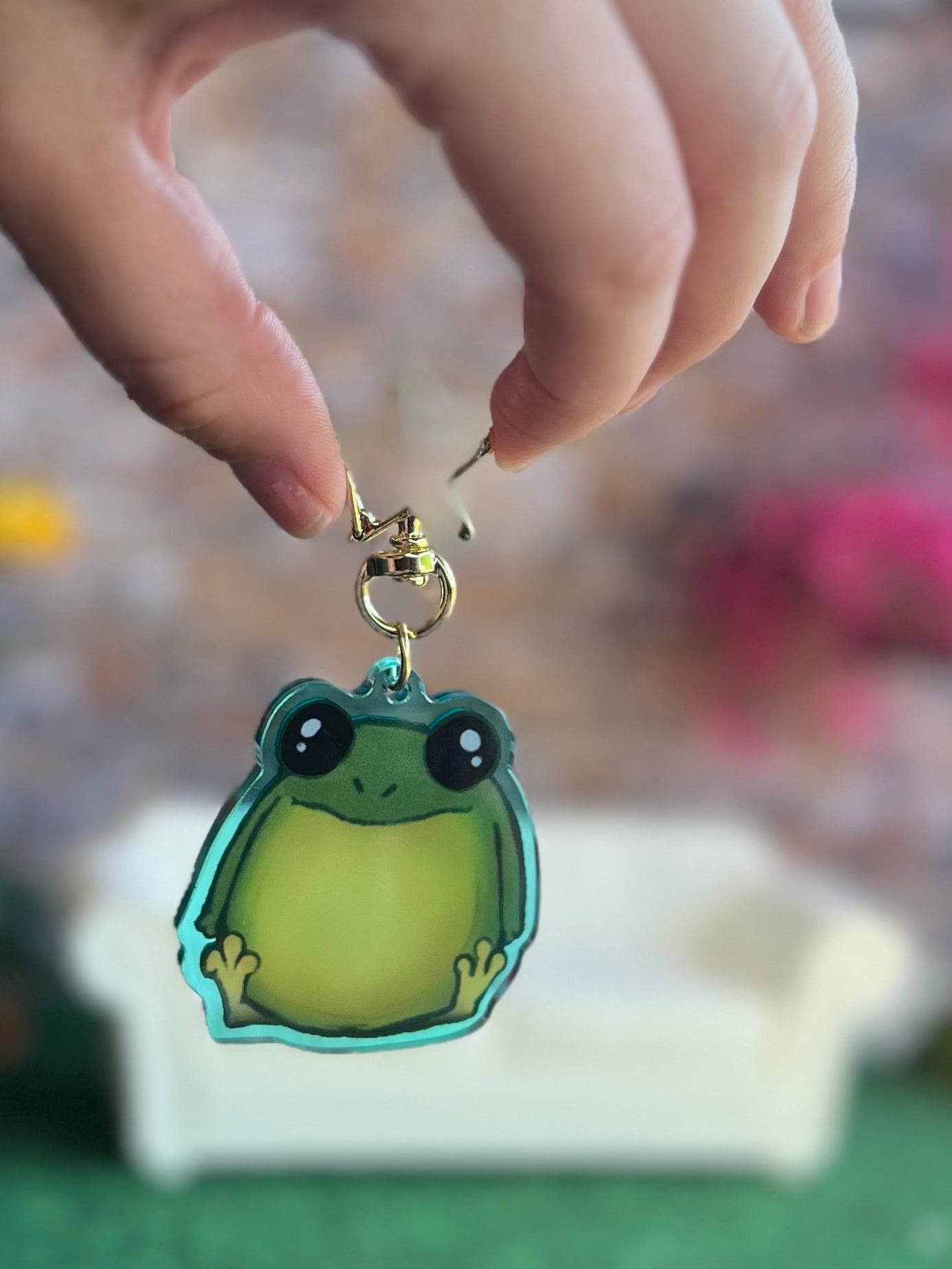Fred the Frog Keychain
