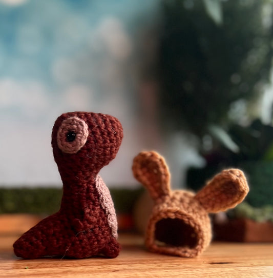 Choco Dino with bunny hat