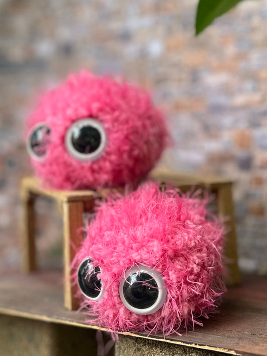 Fuzzy Monsters (Bright Pink)