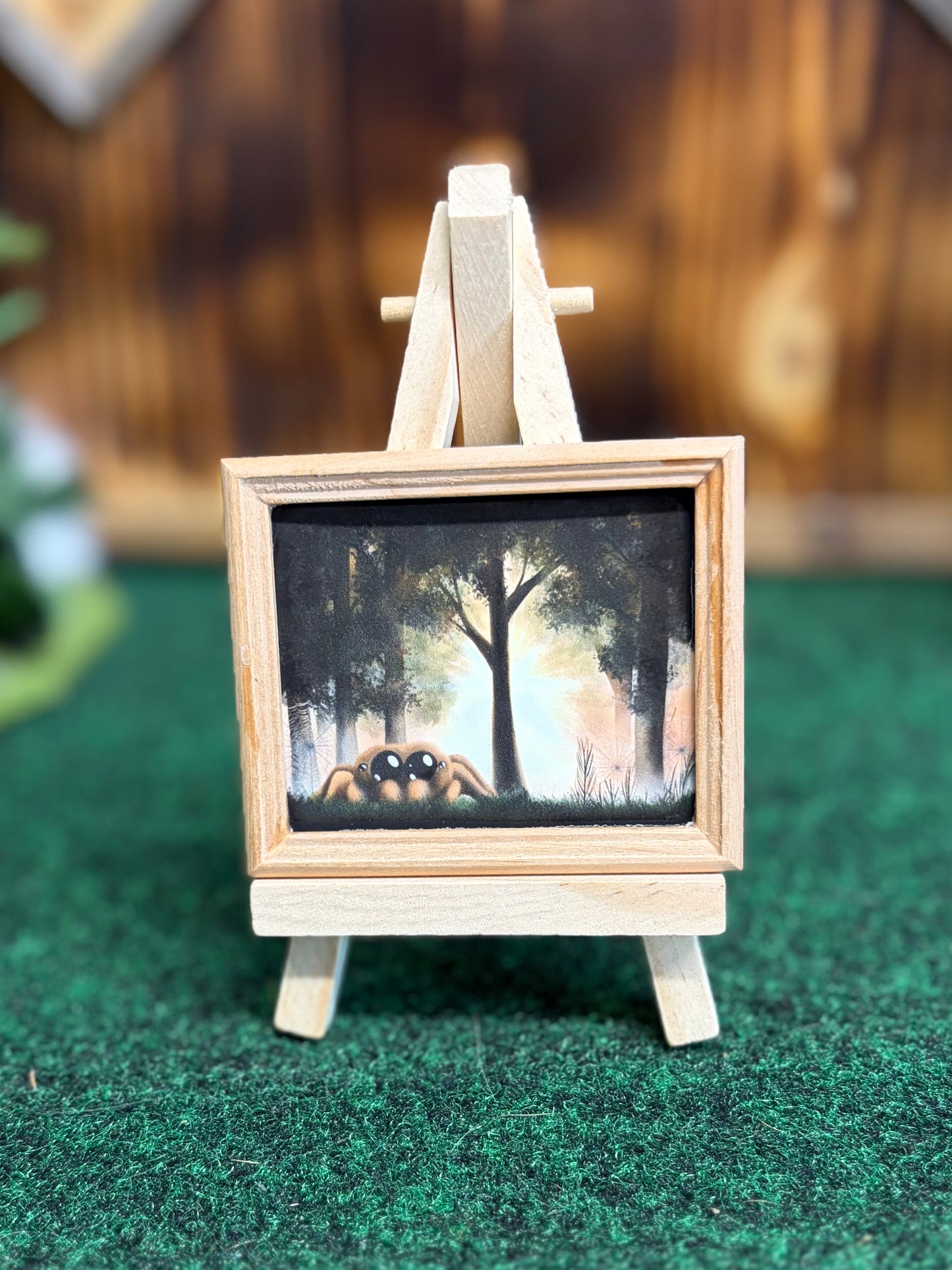 “The Jumping Spider” Mini Frame and easel
