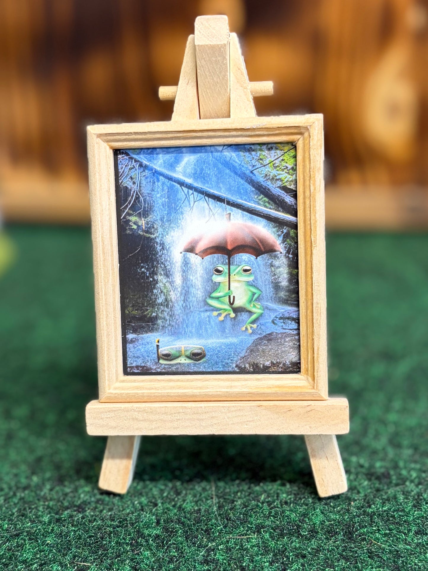 “Froggy Falls” Mini Frame and easel