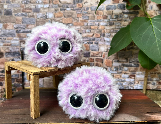 Fuzzy Monsters (light Purple)