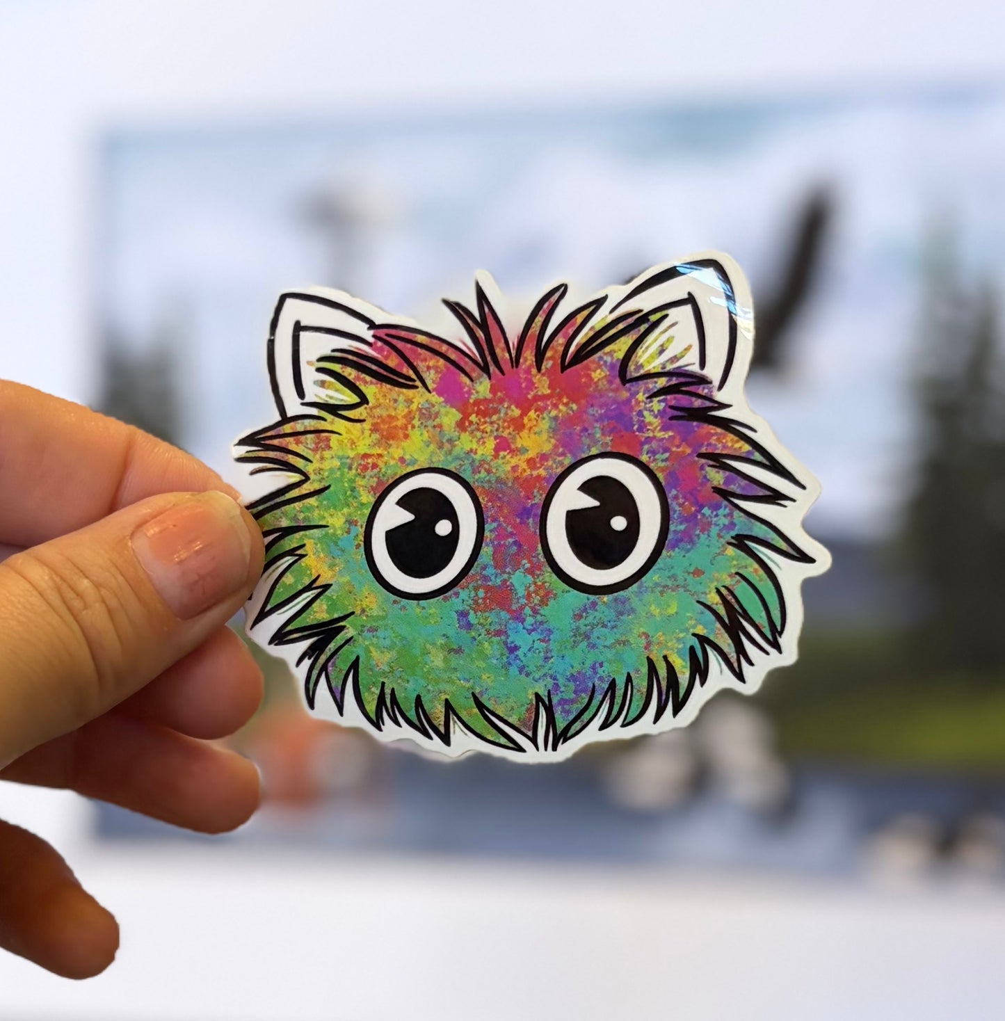 “Rainbow Splat Logo ” Waterproof Sticker
