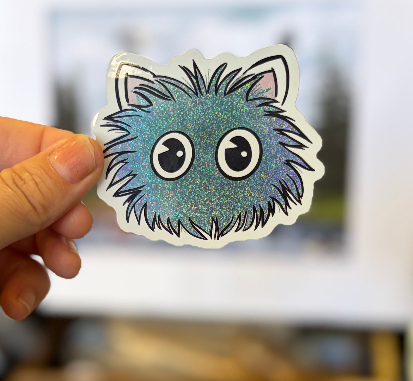 “The OG Logo (but glittered )” Waterproof Sticker