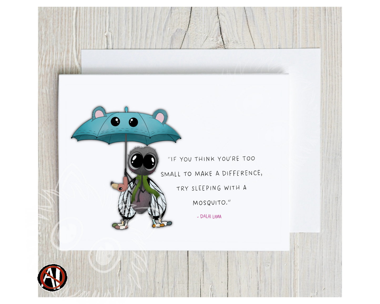 Sleeping with Mosquitos Greeting Card