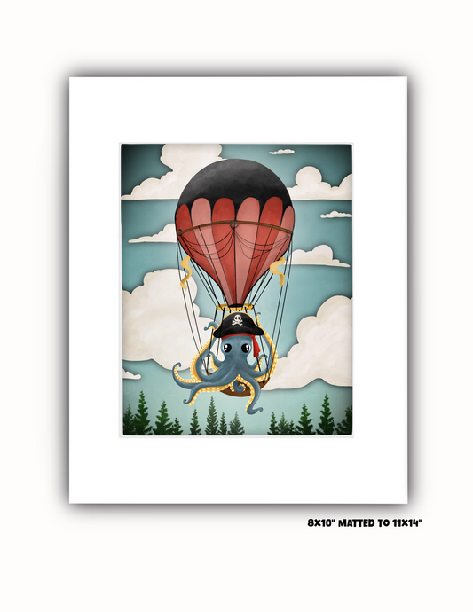 "Octo Pirate" Art Print