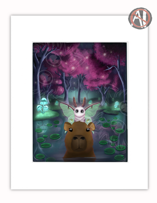 "By the light of the Lunar Moth" Art Print