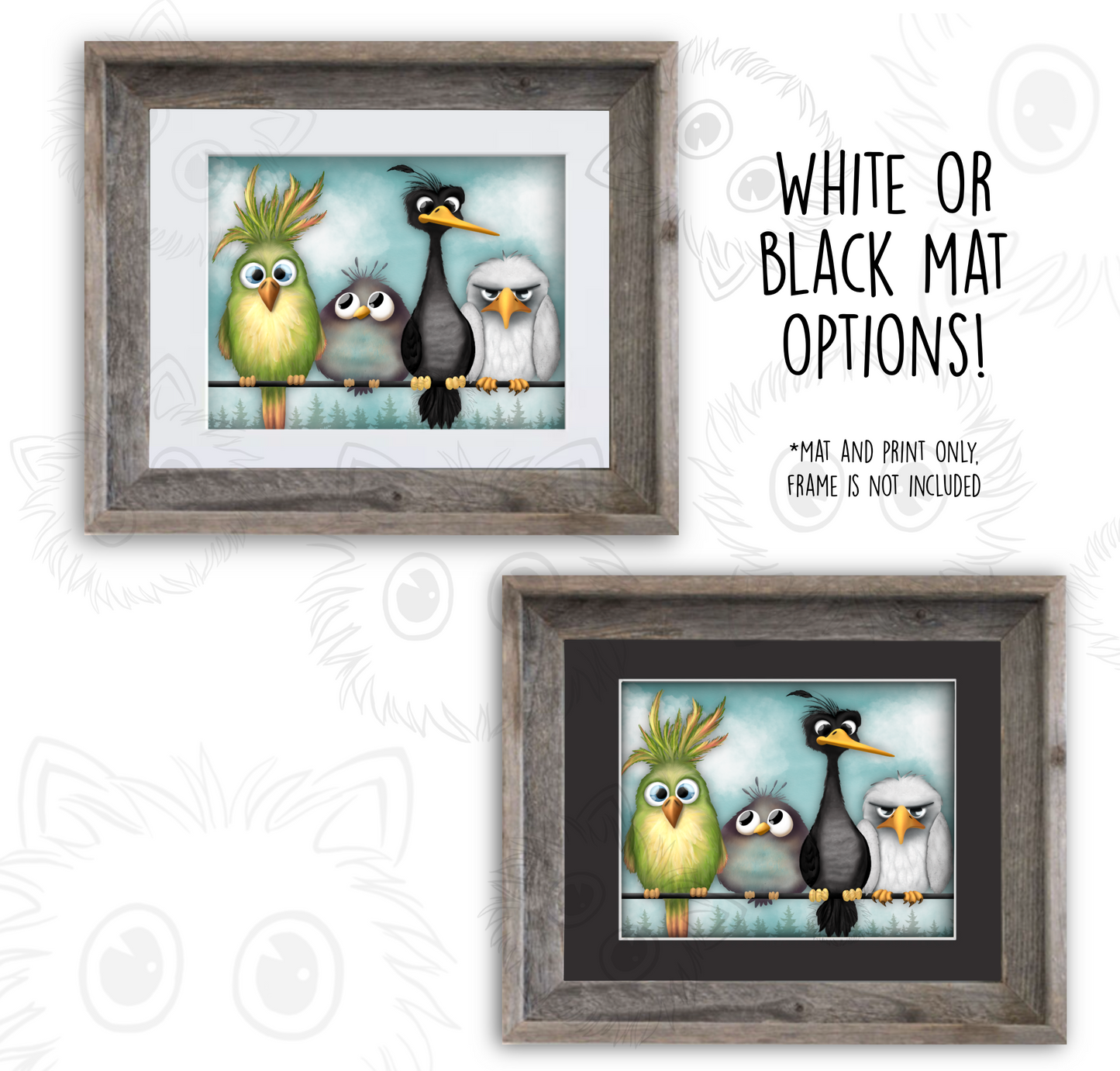 "Birds on the Wire" Art Print