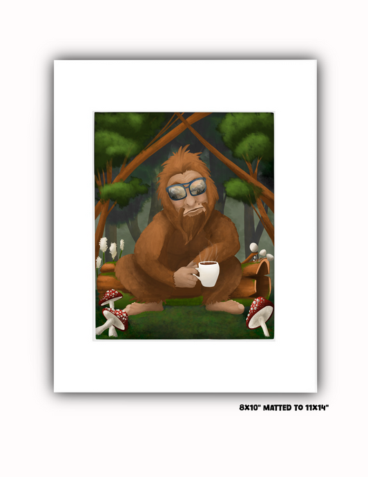 "Squatchy Woods" Art Print
