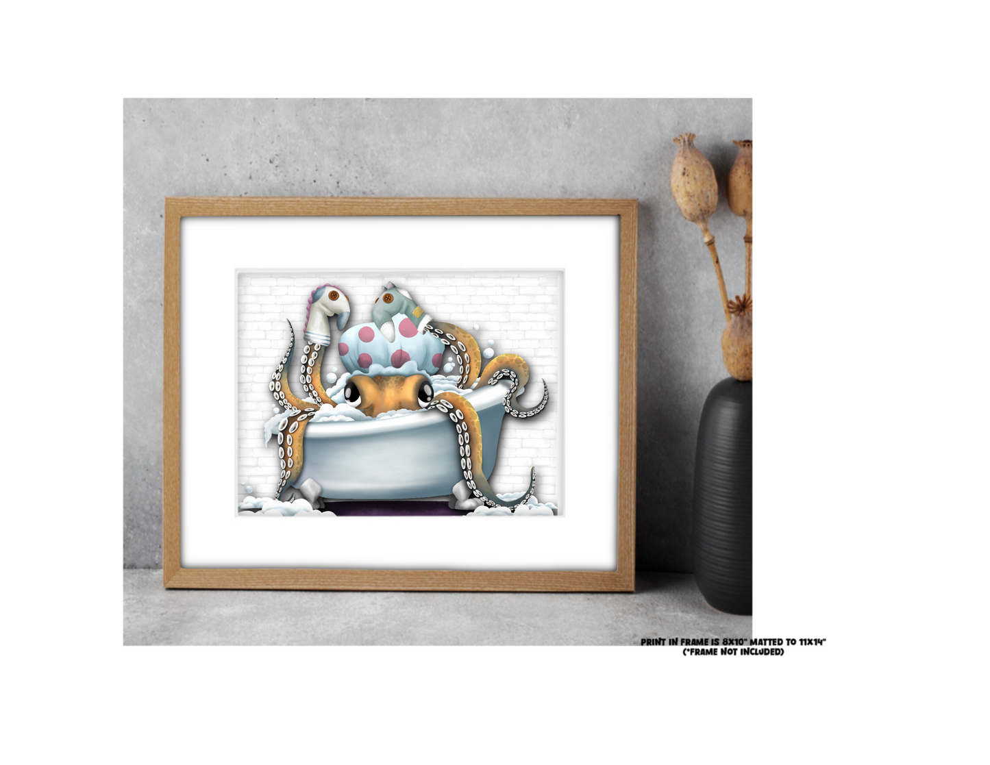 "Bath time Fun" Art Print