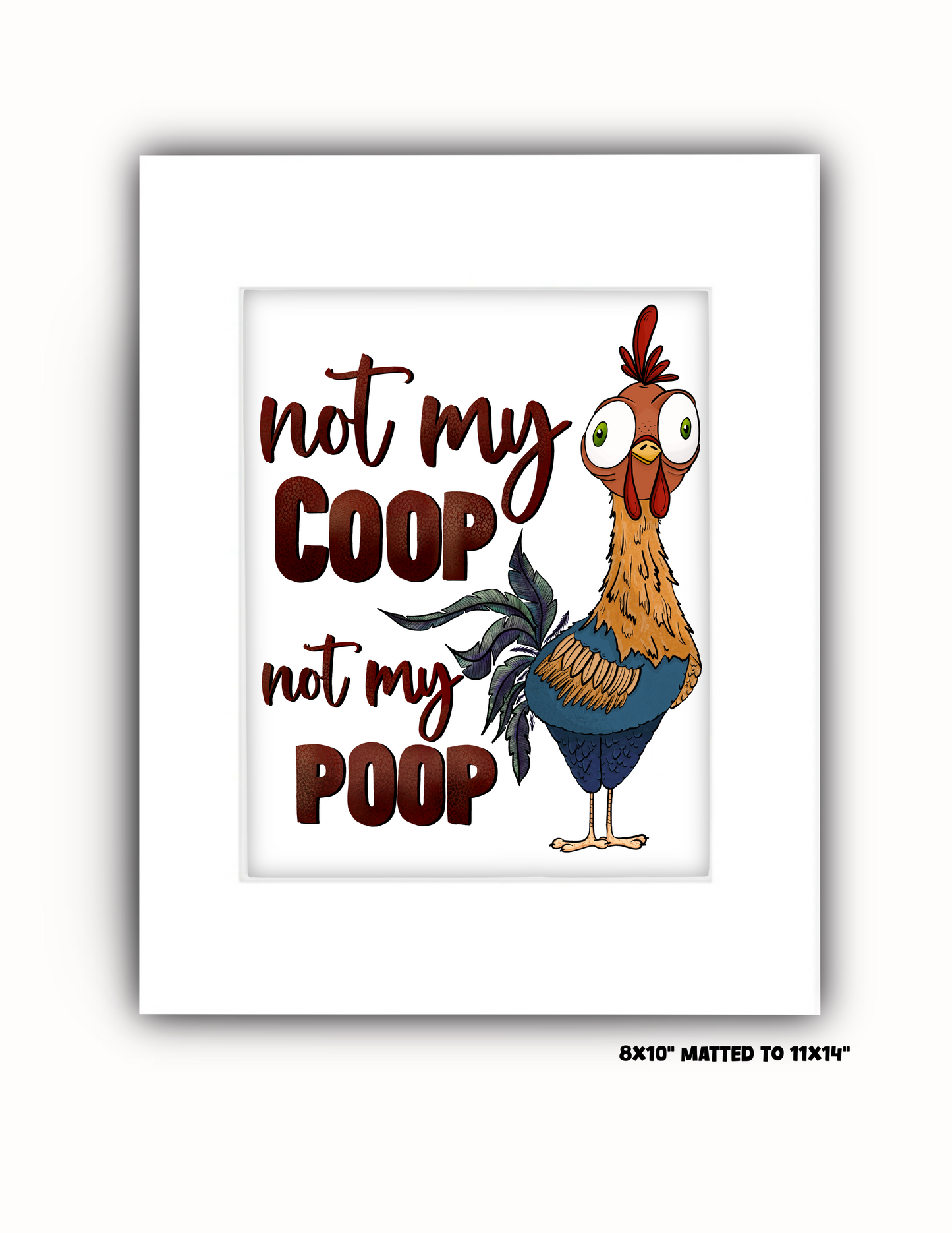 "Not my Poop" Art Print