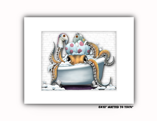 "Bath time Fun" Art Print
