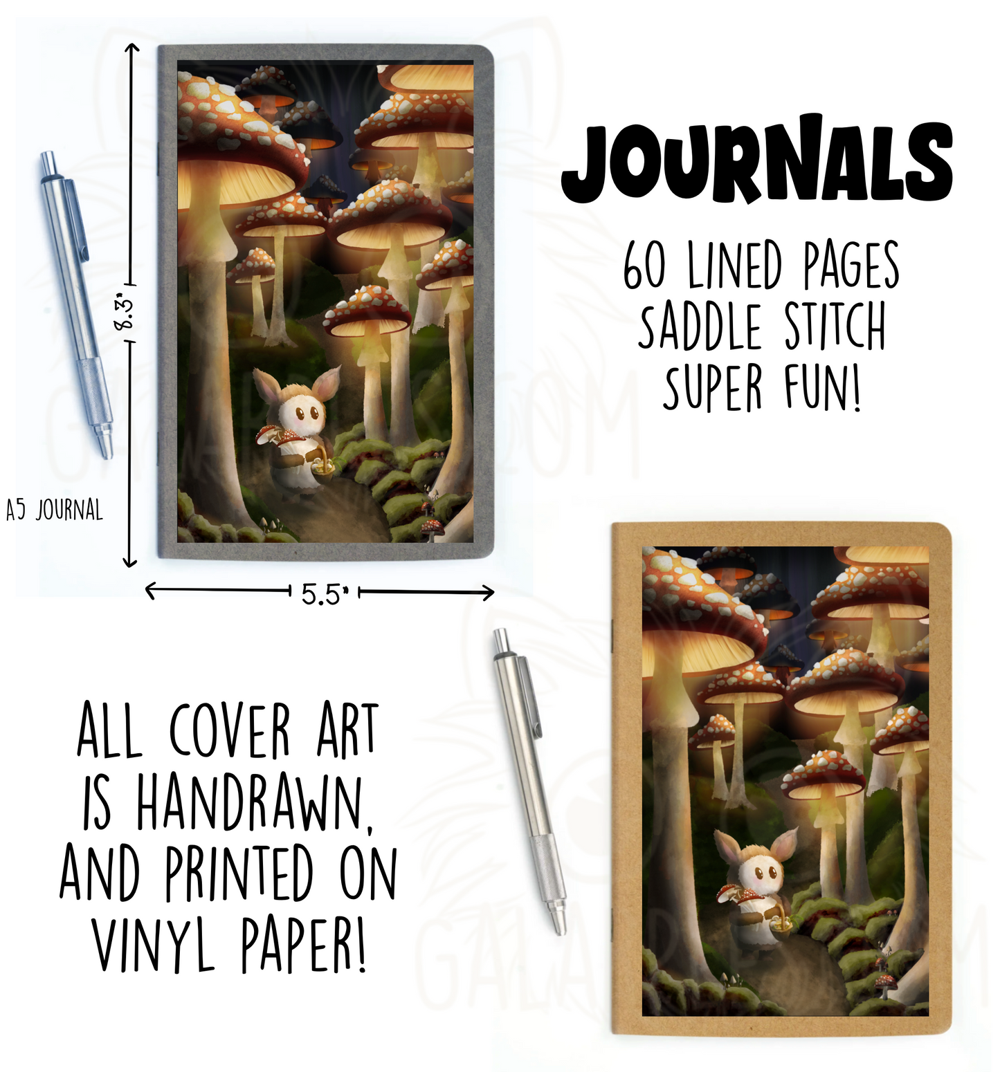 Hunting for Mushrooms, Journal and Sketchbook