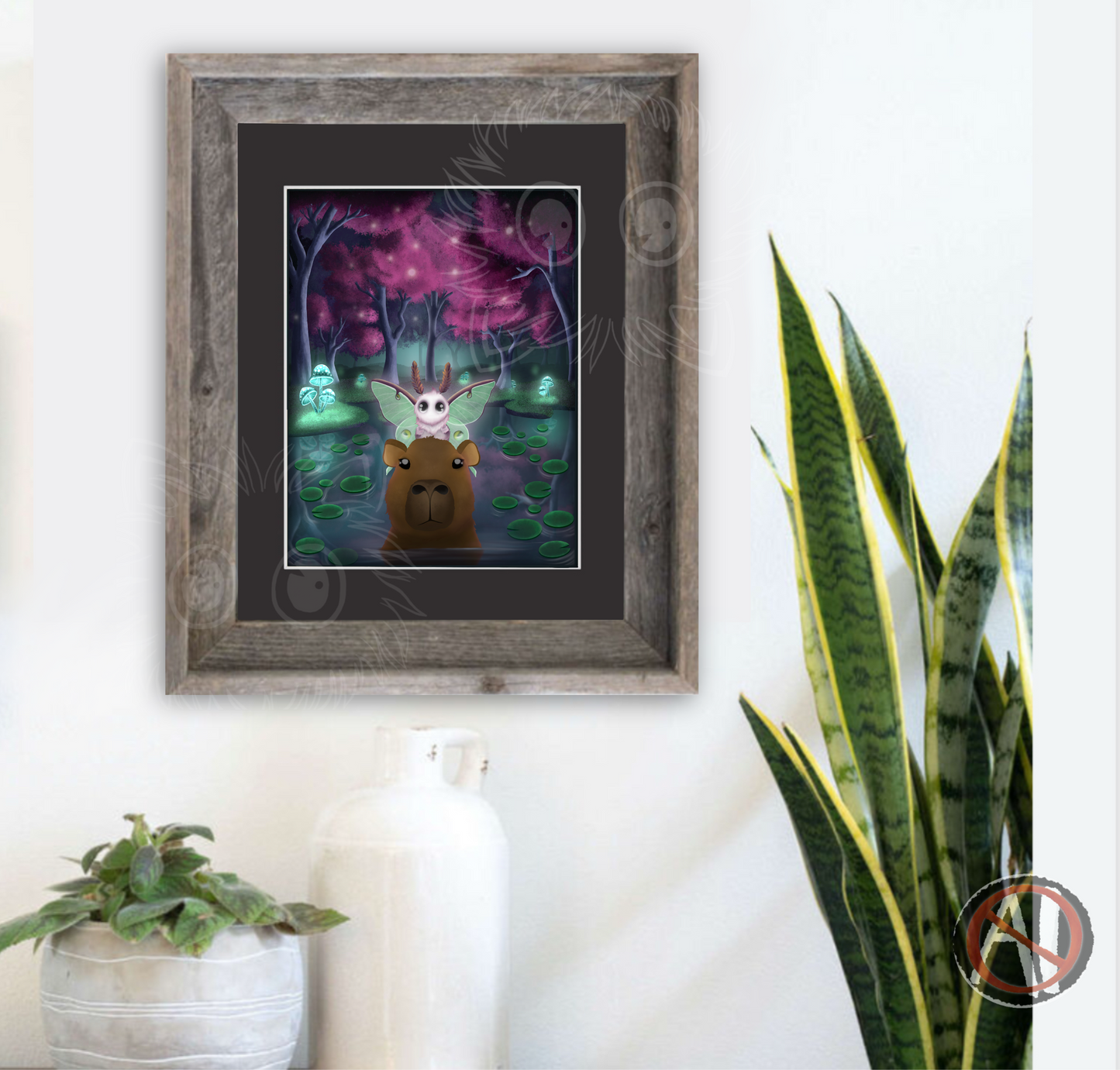 "By the light of the Lunar Moth" Art Print