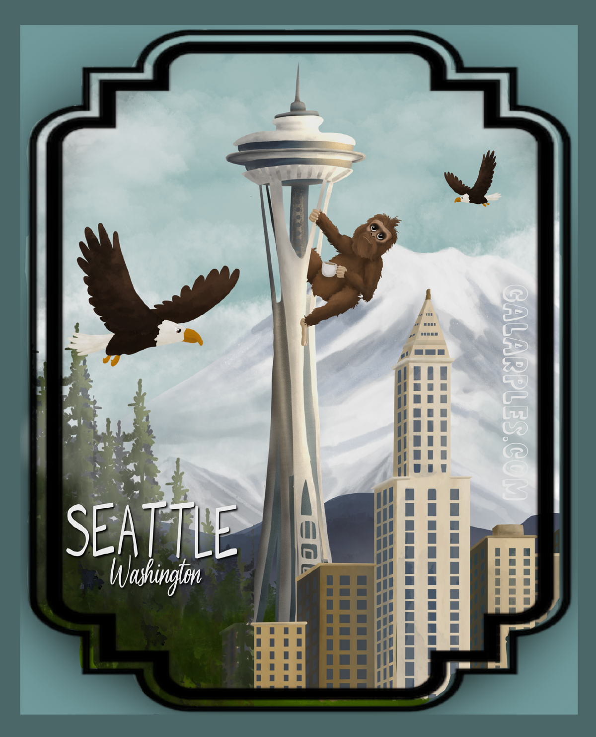 Seattle, Washington - Post Card