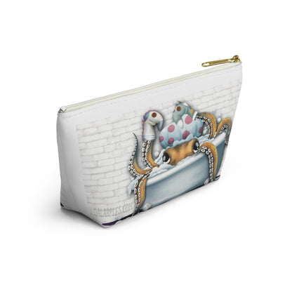 "Bathtime Octo": Accessory Pouch w T-bottom