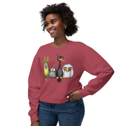 " The Birds" Unisex Lightweight Crewneck Sweatshirt