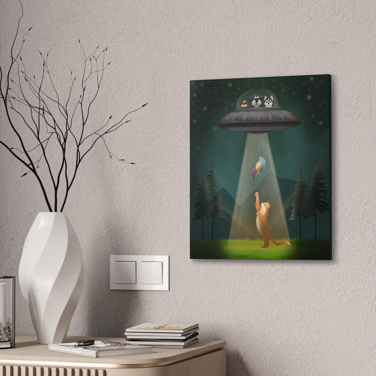 The Catnapping :Canvas Stretched, 0.75"