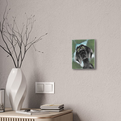 Wylbur the Dog :Canvas Stretched, 0.75"