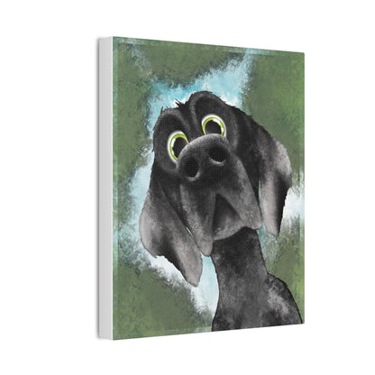 Wylbur the Dog :Canvas Stretched, 0.75"