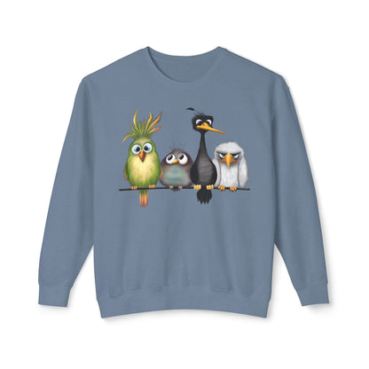 " The Birds" Unisex Lightweight Crewneck Sweatshirt