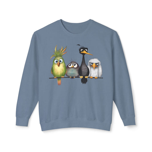 " The Birds" Unisex Lightweight Crewneck Sweatshirt
