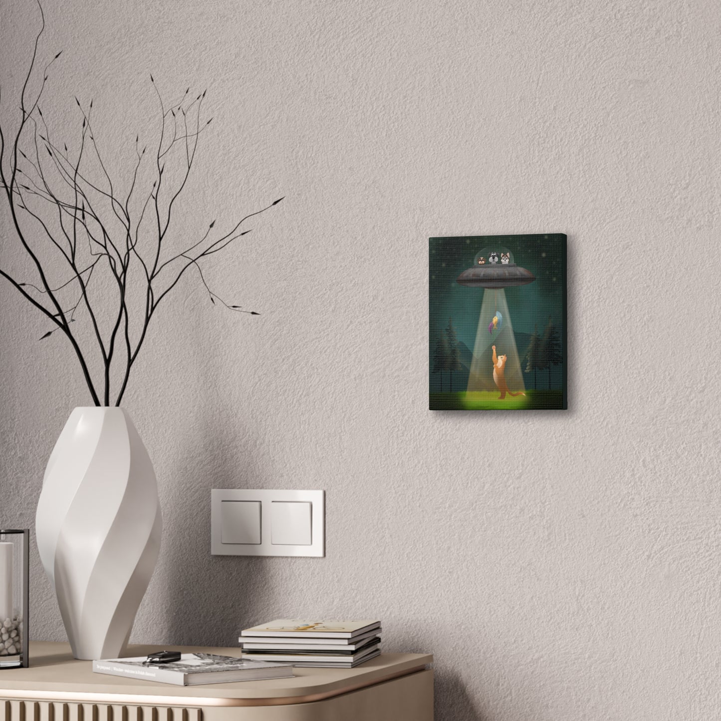The Catnapping :Canvas Stretched, 0.75"