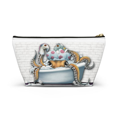 "Bathtime Octo": Accessory Pouch w T-bottom