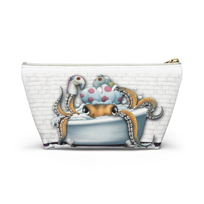 "Bathtime Octo": Accessory Pouch w T-bottom