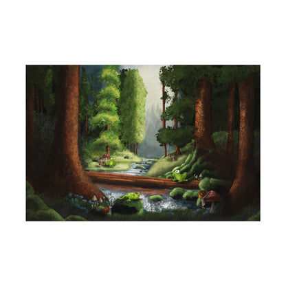 Frobbtion Forest: Textured Watercolor Matte Posters