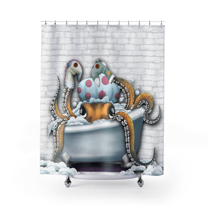 Bath Tub Octo Shower Curtain