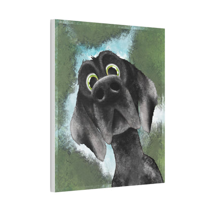 Wylbur the Dog :Canvas Stretched, 0.75"