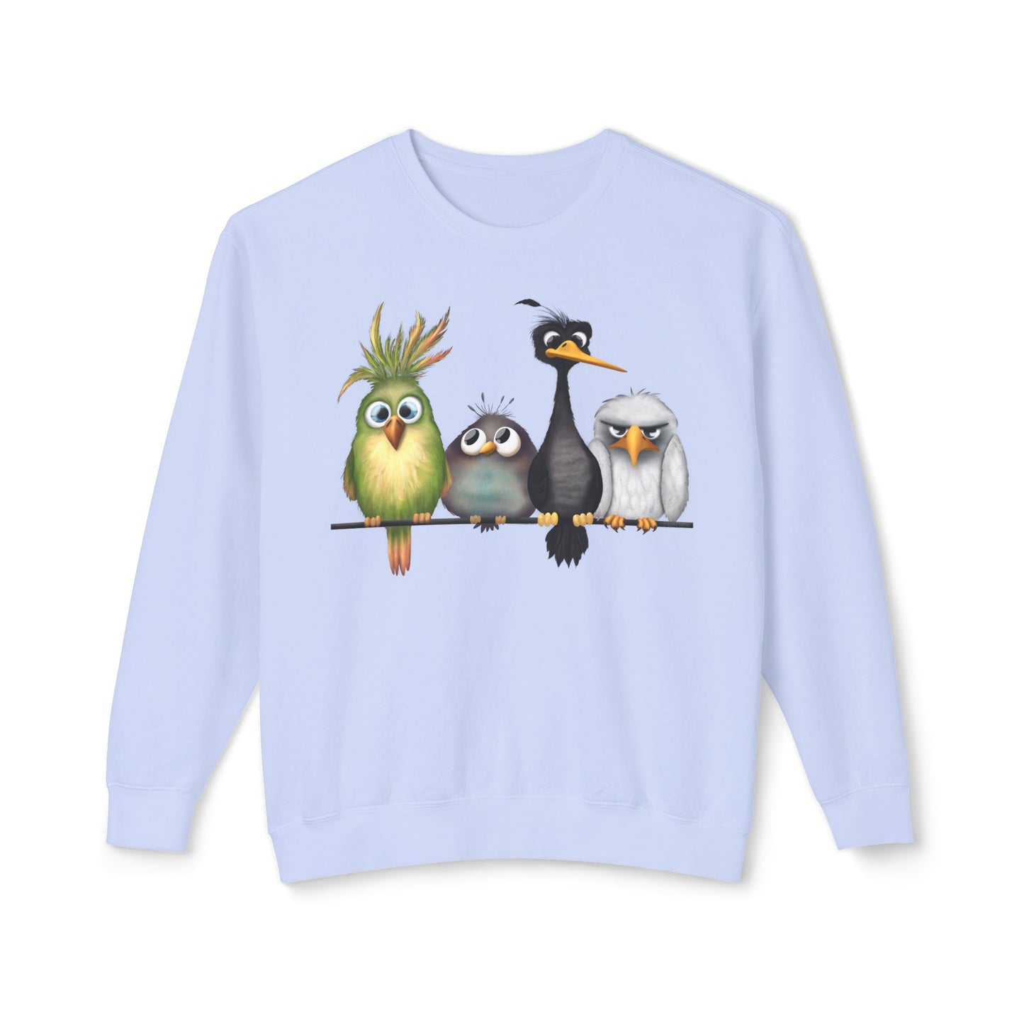 " The Birds" Unisex Lightweight Crewneck Sweatshirt