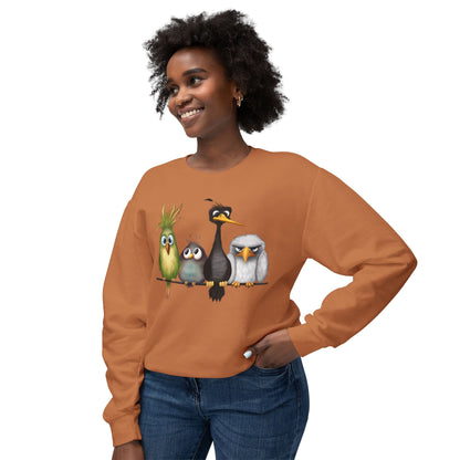 " The Birds" Unisex Lightweight Crewneck Sweatshirt
