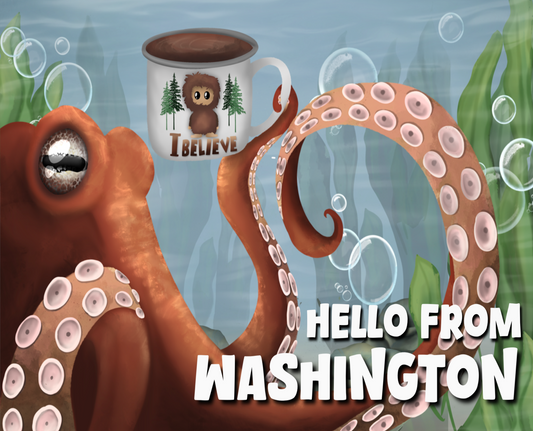 Hello from Washington- “the PNW love” Post Card