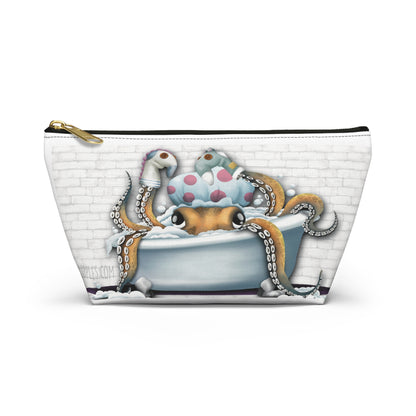 "Bathtime Octo": Accessory Pouch w T-bottom