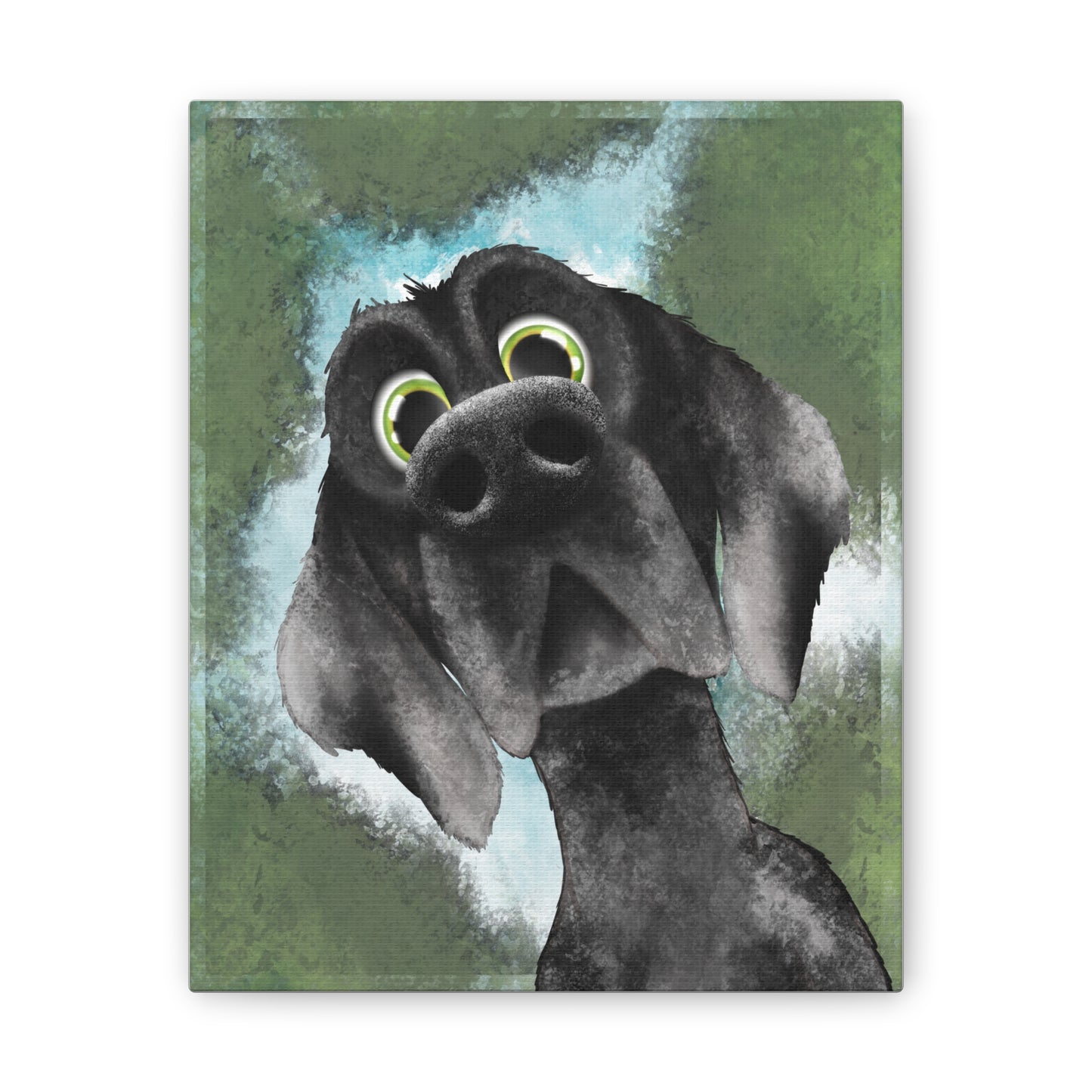 Wylbur the Dog :Canvas Stretched, 0.75"