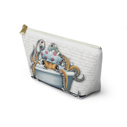 "Bathtime Octo": Accessory Pouch w T-bottom