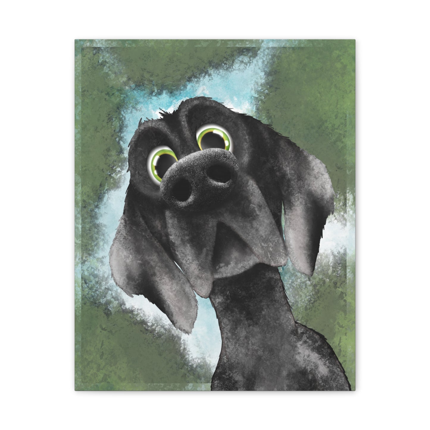 Wylbur the Dog :Canvas Stretched, 0.75"