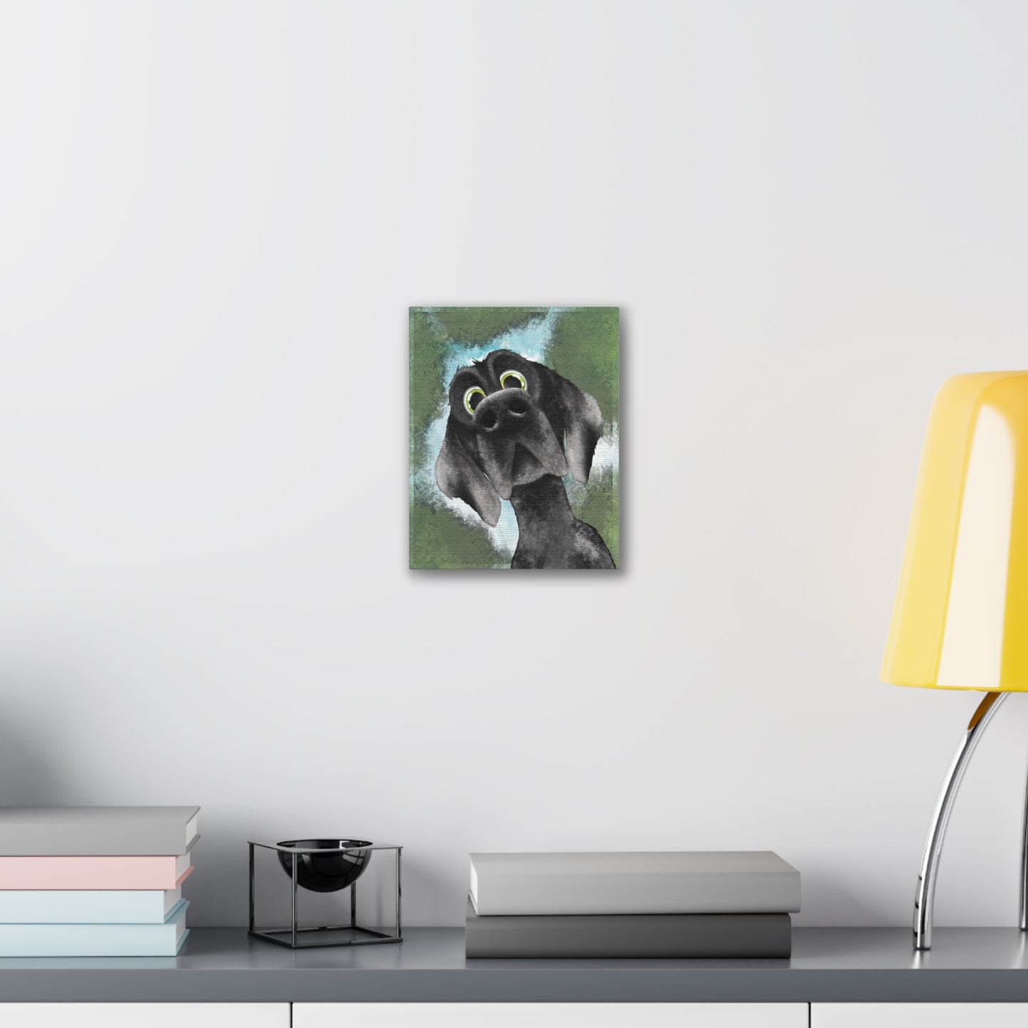Wylbur the Dog :Canvas Stretched, 0.75"