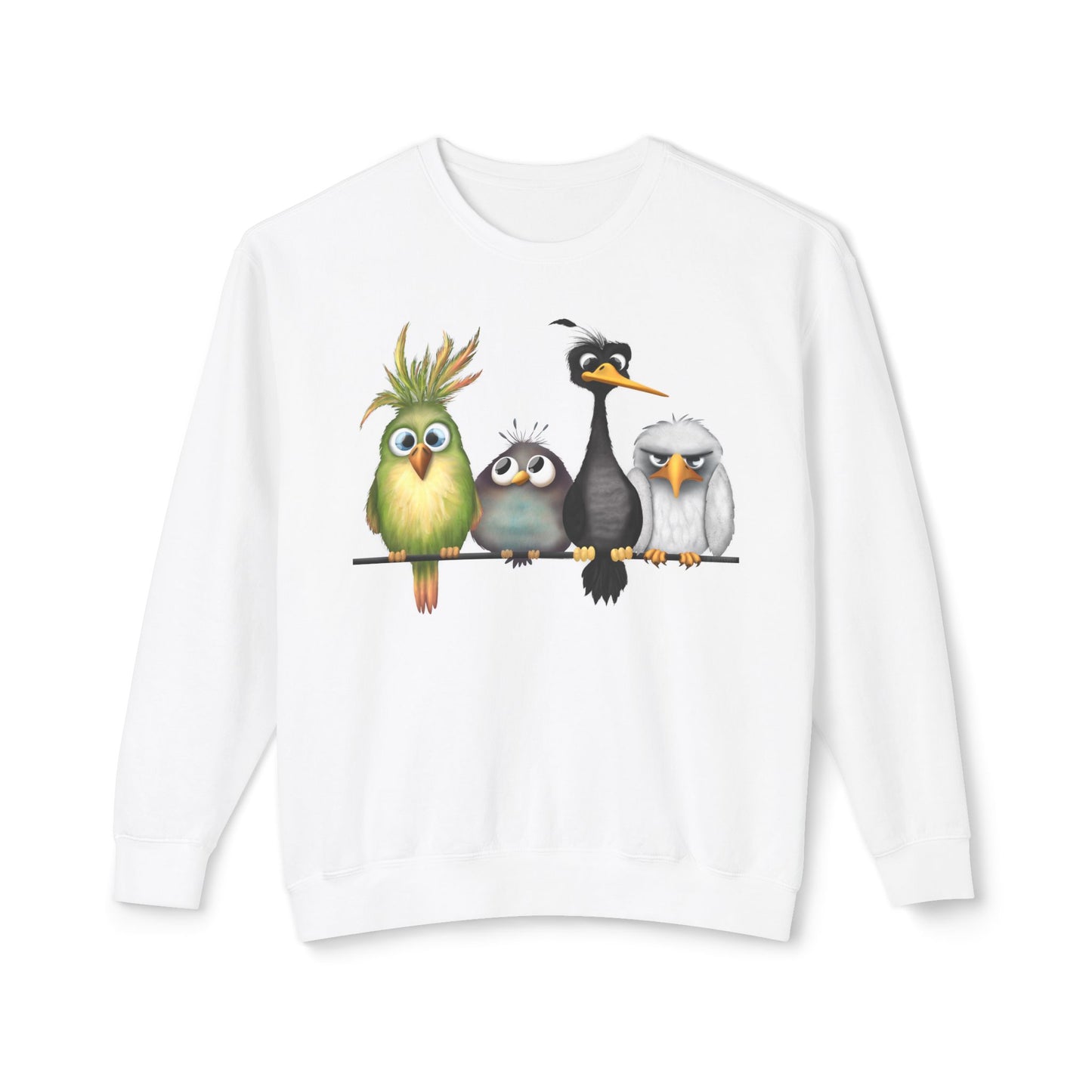 " The Birds" Unisex Lightweight Crewneck Sweatshirt