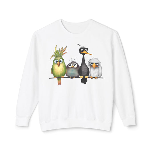 " The Birds" Unisex Lightweight Crewneck Sweatshirt