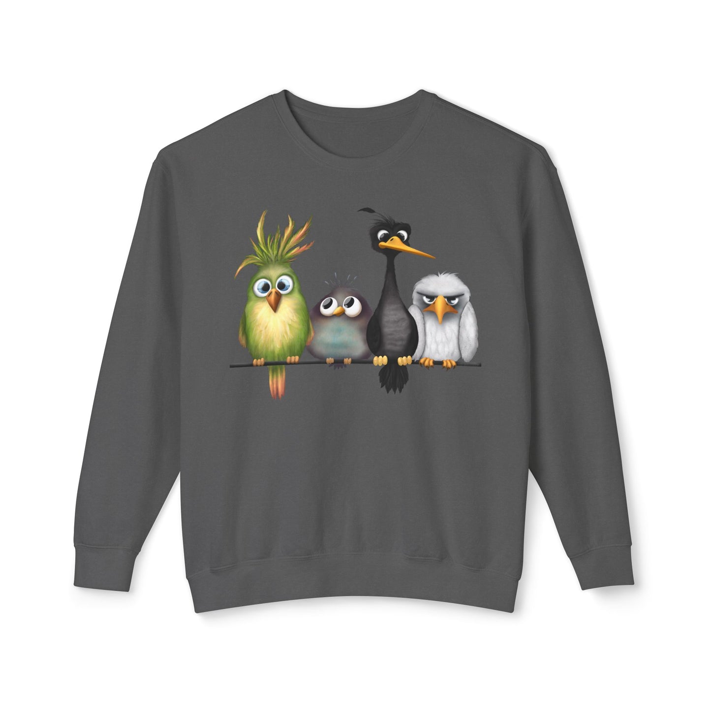 " The Birds" Unisex Lightweight Crewneck Sweatshirt