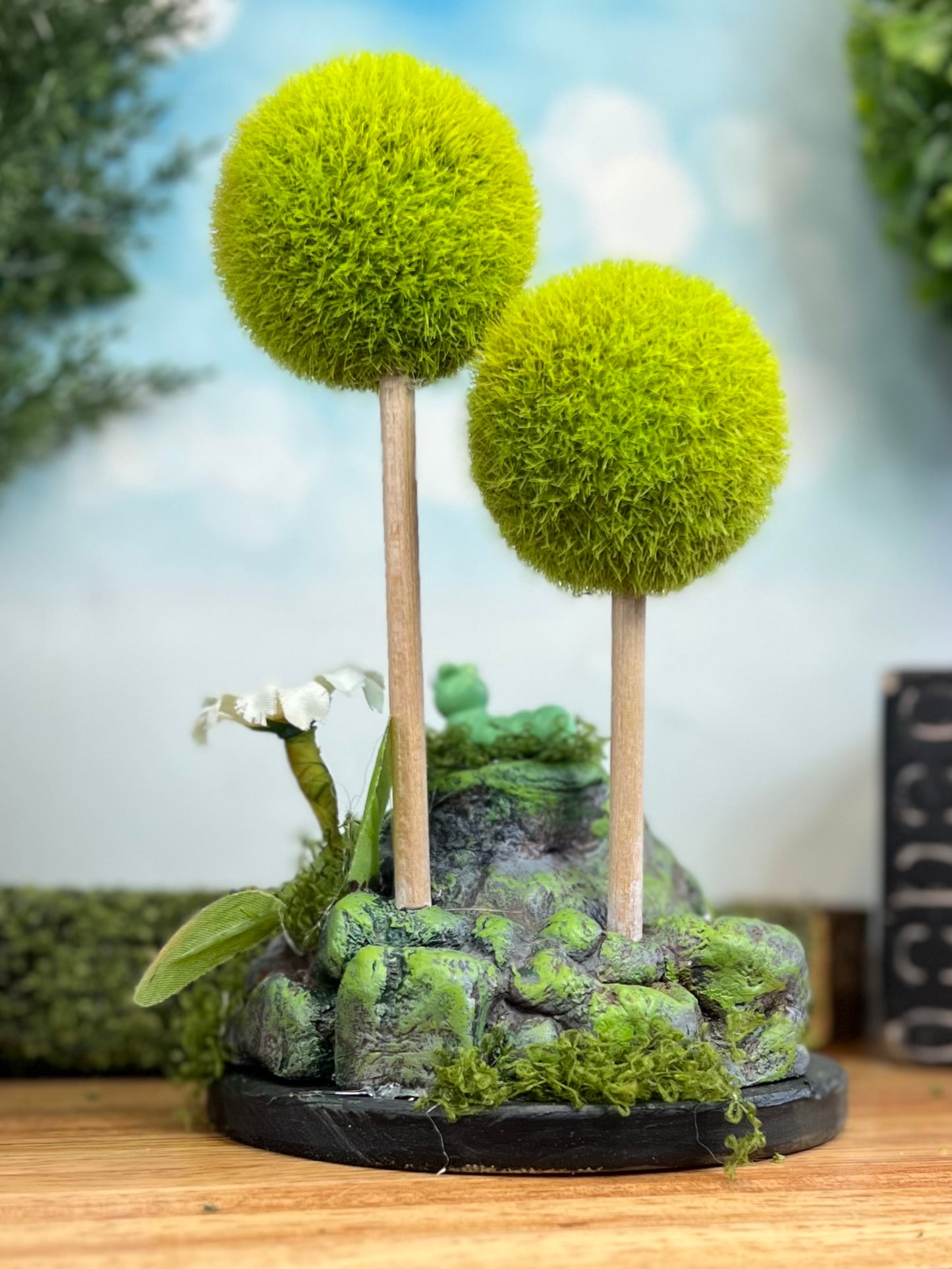 Cave Habitat (with tiny caterpillar)