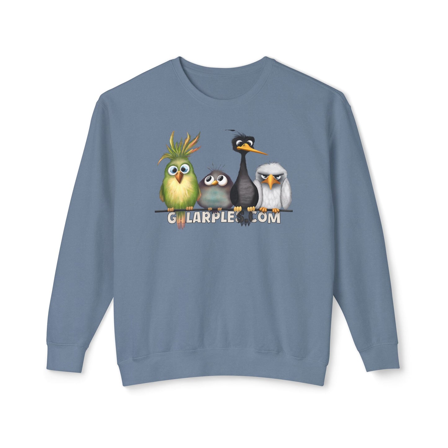 The Birds: Unisex Lightweight Crewneck Sweatshirt