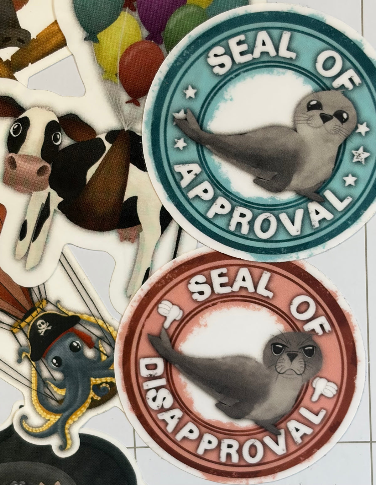 “Seal of Disapproval”  Waterproof Sticker