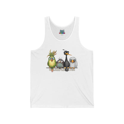 The Birds Unisex Jersey Tank