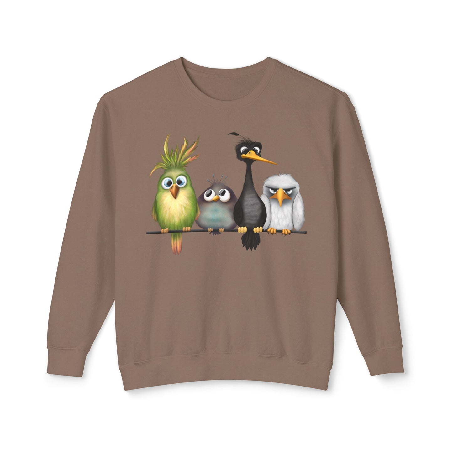 " The Birds" Unisex Lightweight Crewneck Sweatshirt