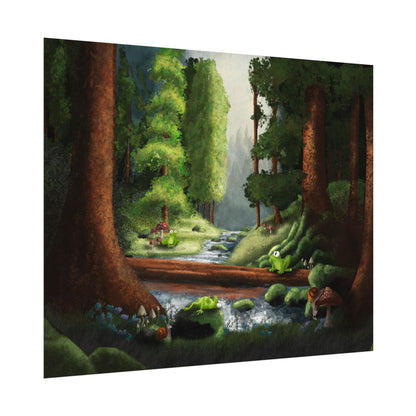 Frobbtion Forest: Textured Watercolor Matte Posters